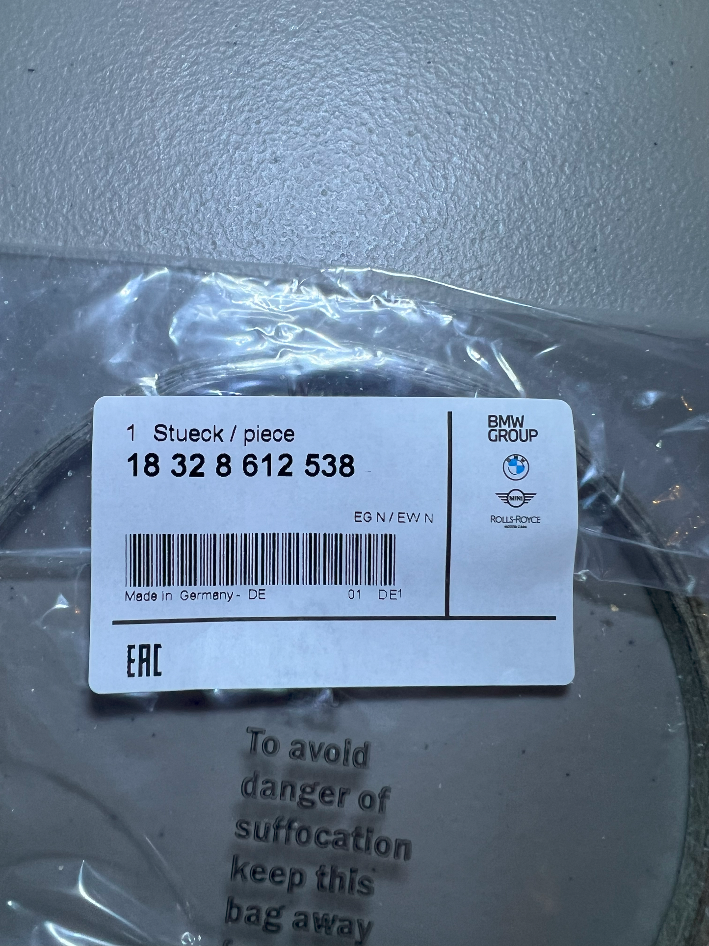 Genuine BMW B58 Downpipe Gasket (18328612538)