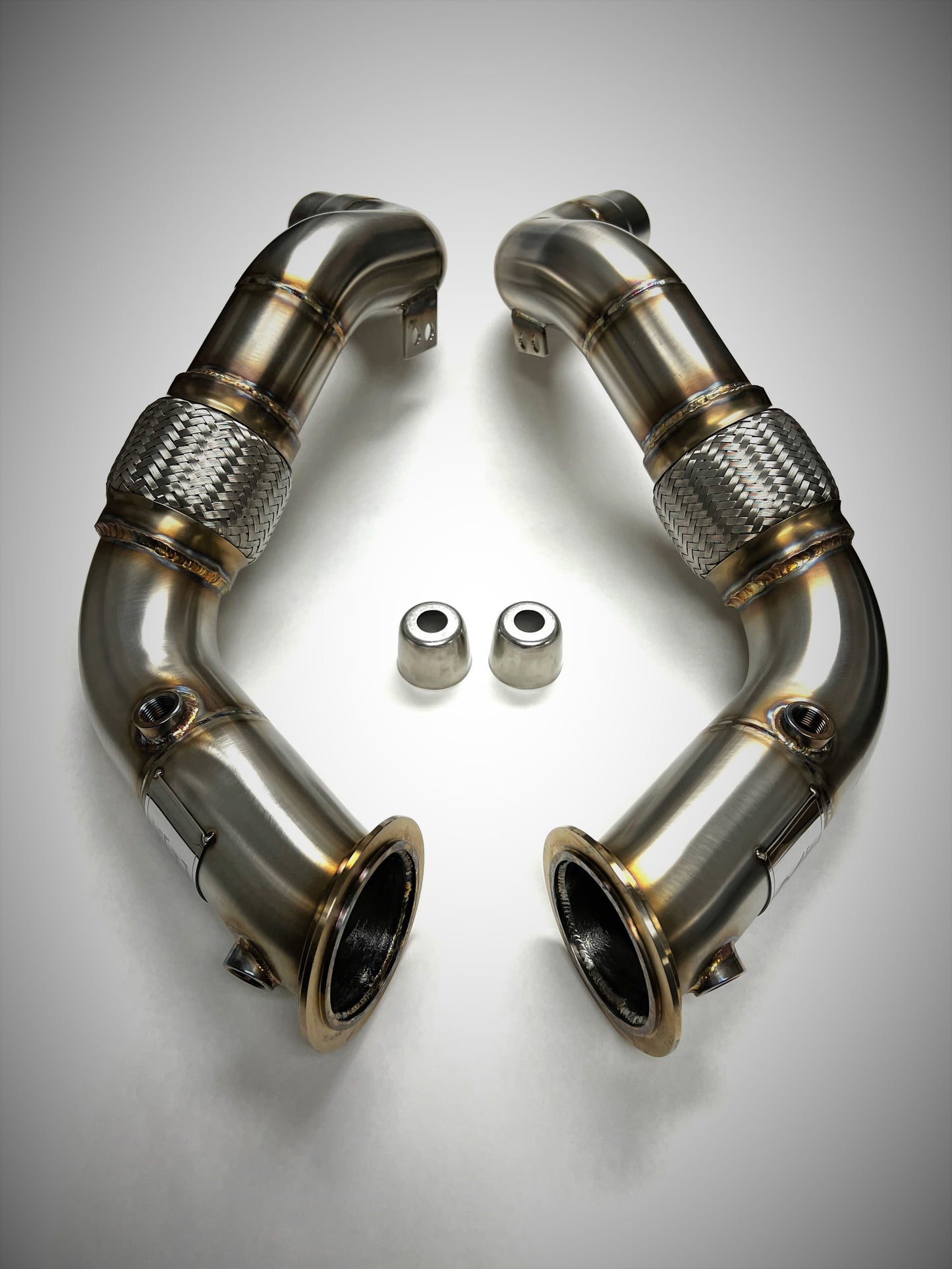 Evolution Racewerks N63R Competition Series Catless Downpipes ( 2017+ M550i, 2015+ 750i, 2018+ M850i & 2018+ X5 M50i/50ix )