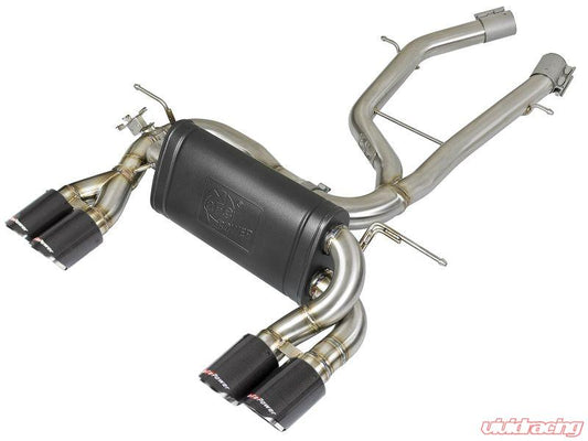 aFe MACH Force-Xp Axle Back Exhaust w/ Carbon Fiber Tips (S55: M3/M4)