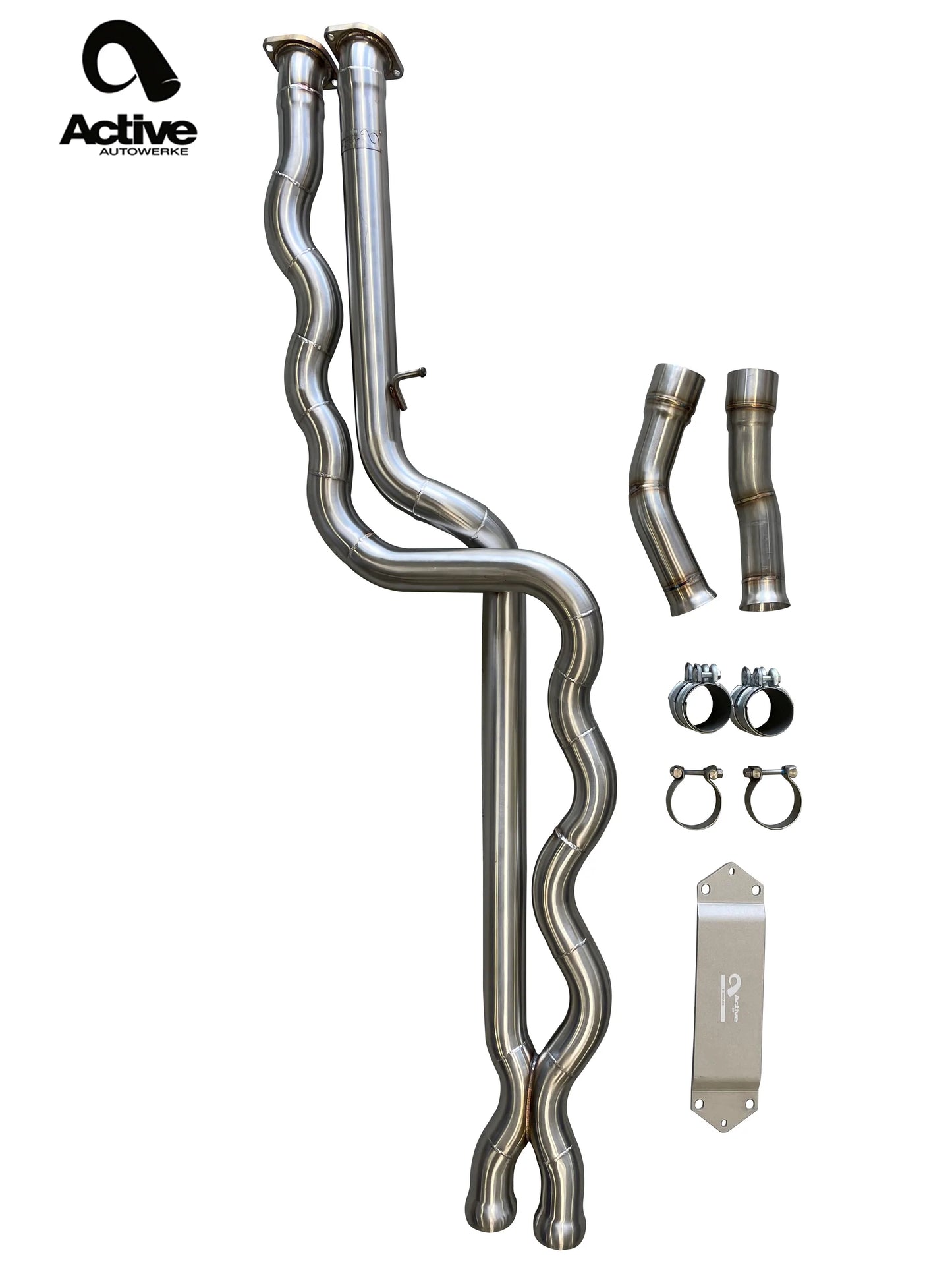 Active Autowerke S55 Equal Length Mid-Pipe Includes Active F-Brace (F8X M3/M4)