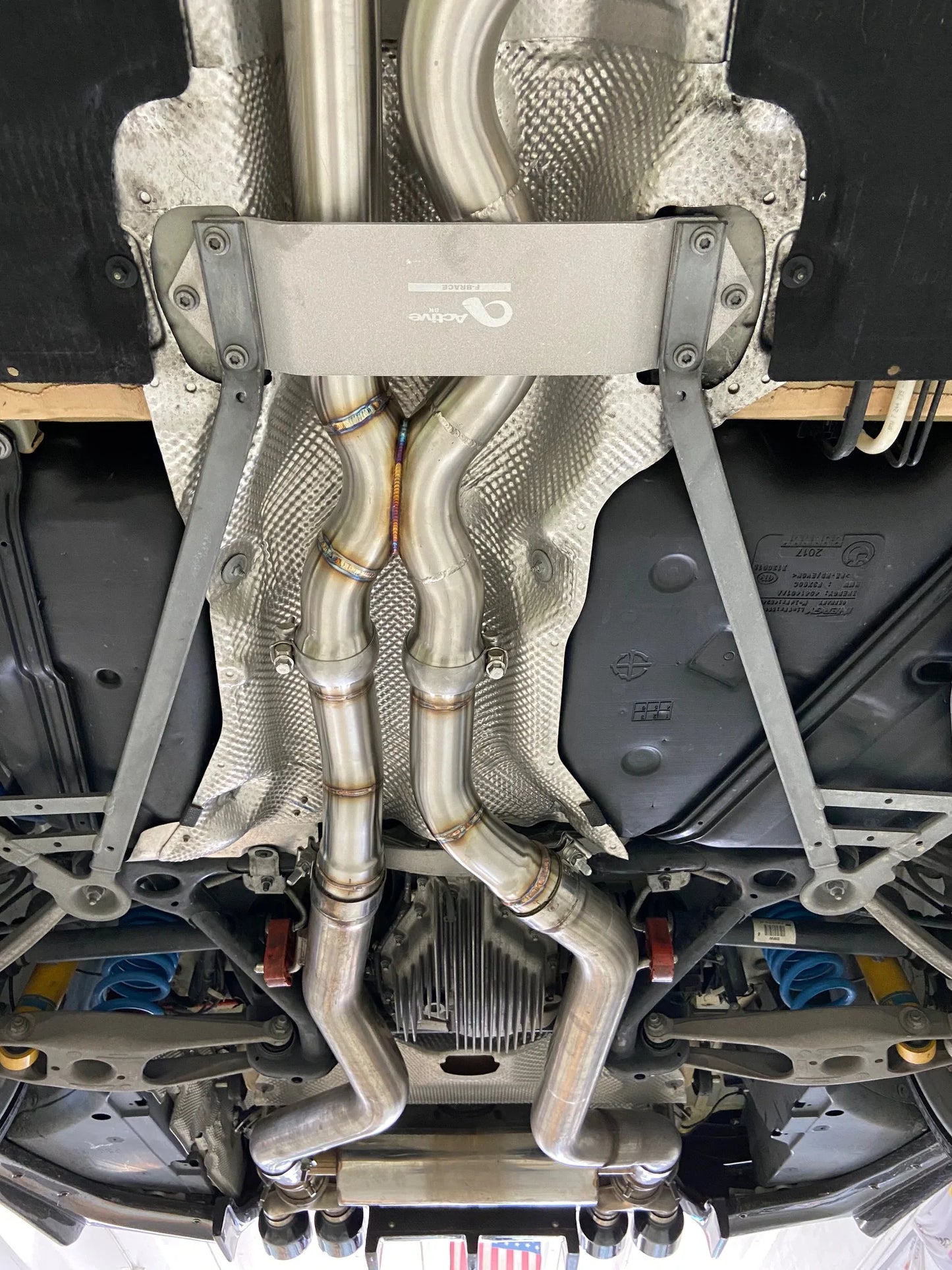 Active Autowerke S55 Equal Length Mid-Pipe Includes Active F-Brace (F8X M3/M4)