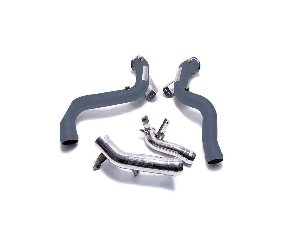 ARMYTRIX Ceramic Coated Race Downpipes w/Cat Simulator + Secondary Downpipe Mercedes-Benz W213/M177 (E63/S AMG 2016-2020)