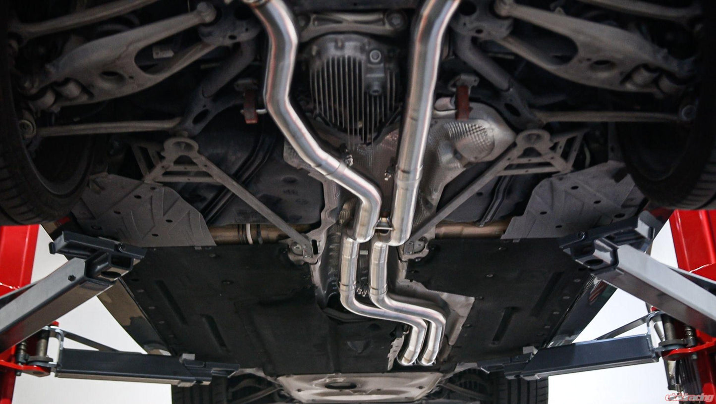 VR Performance Stainless Valvetronic Exhaust System Carbon Tips (S55: M3/M4)