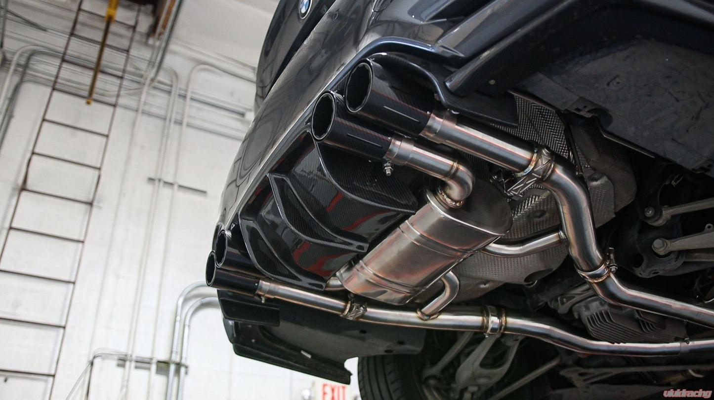 VR Performance Stainless Valvetronic Exhaust System Carbon Tips (S55: M3/M4)