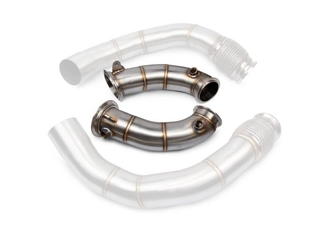 VRSF S63 Stainless Steel Race Downpipes (2018+ BMW M5 & M8)