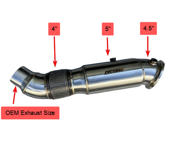 MRM Performance B58 5" Catless Downpipe