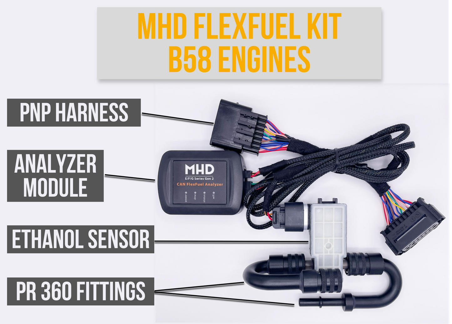 MHD CAN FlexFuel Analyzer QuickInstall Kit (MHD, EcuTek, & MG Flasher)