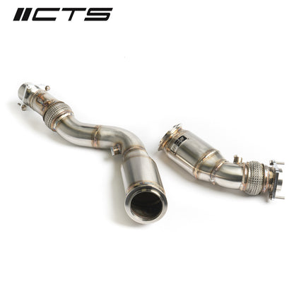 CTS Turbo S55 3" High Flow Catted Downpipes (F80 F82 F87 M3/M4/M2C)