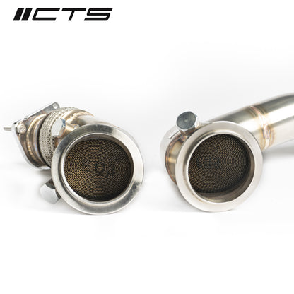 CTS Turbo S55 3" High Flow Catted Downpipes (F80 F82 F87 M3/M4/M2C)
