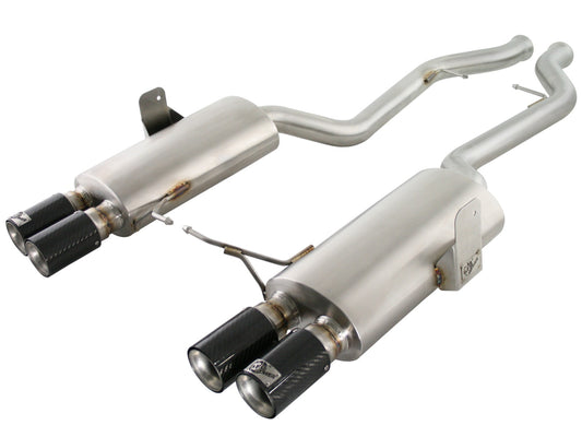 aFe Power MACHForce XP Stainless Steel Carbon Tip Catback Exhaust System (M3 E90/E92/93)
